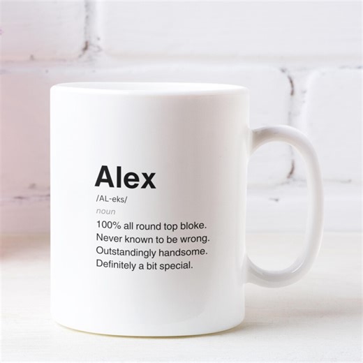 Sarcastic Alex Definition Ceramic Mug | Funny Personalised Gift