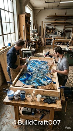 Amazing Epoxy Resin Table 😍✨ | Luxury Handmade Wood & Resin Transformation