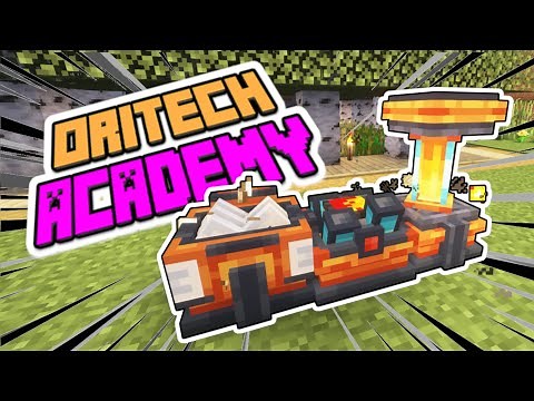 EP 1 - Coal Power! Minecraft Oritech Academy EP 1 - Pulverizer, Powered Furnace!