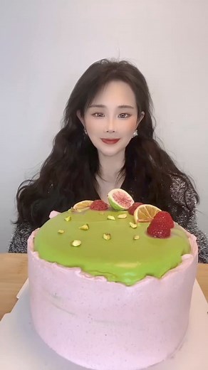 27K views · 960 reactions | Moist Matcha Pink Cream Cake | Kawaii Dessert Cake Asmr | Sun-mi Asmr | Facebook