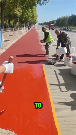 Paving process of anti-skid ceramic particle onto the pavement | Tech Treasures