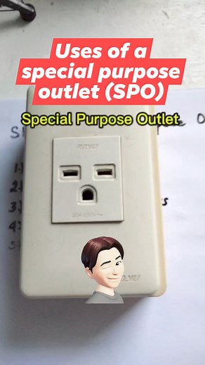 Ang special purpose outlet ay dinisenyo para sa mga unit na matataas ang load at pwede kahit single phase o three phase #tips #FYI #information #everyone #BASIC #ideas #diy #electrician #electrical | Rafael Mendua Sonio Jr.