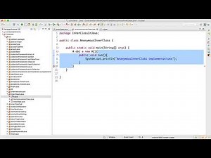 Anonymous Inner Class In Java