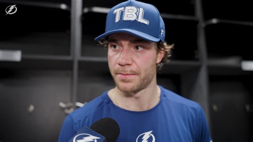 Brayden Point | Postgame at Colorado