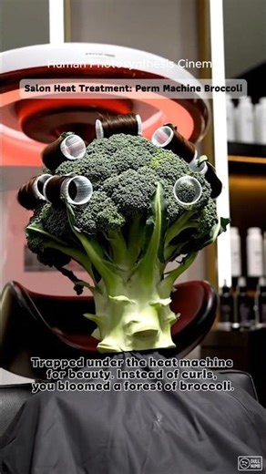 Salon Heat Treatment: Perm Machine Broccoli | Human Photosynthesis Cinema
