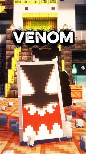 Minecraft: VENOM Banner Design #minecraft #shorts