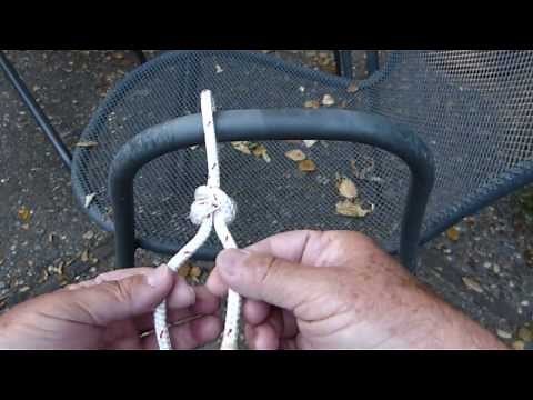 How To Tie the Alpine Butterfly Loop (knot) around an object