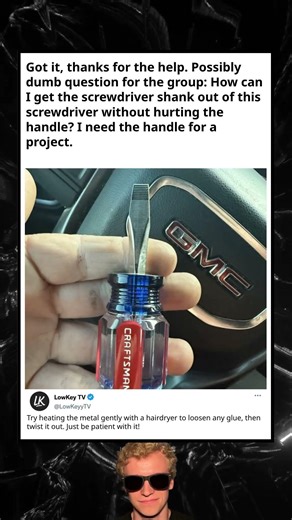 Remove Screwdriver Shank Hack