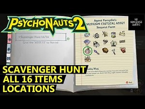Psychonauts 2 Scavenger Hunt - All 16 Items Locations