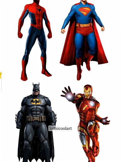 The Greatest Superheroes of All Time: A Digital Art Mashup