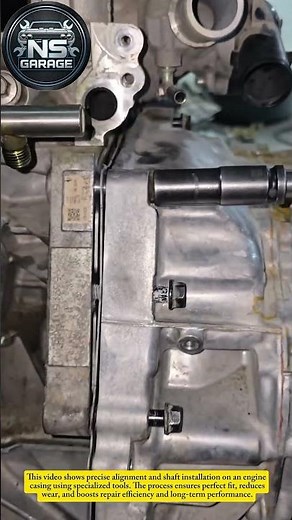 Precision Engine Case Alignment & Shaft Installation | Satisfying Mechanical Repair#engineering#usa