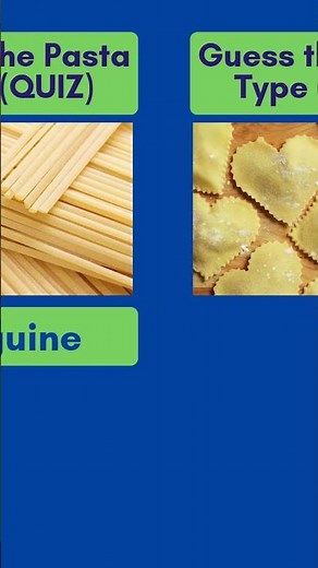 Guess the Pasta Type 🍝🧠 | Food QUIZ | Learn English Vocabulary | Italian Pasta
