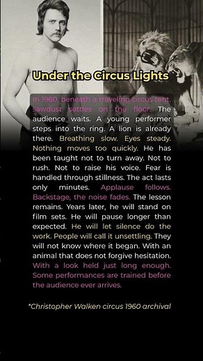 Christopher Walken circus 1960 archival