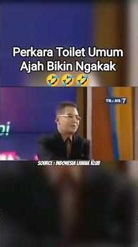KOCAK..!! PERKARA TOILET UMUM