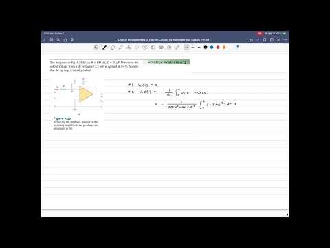 Practice Problem 6.13, Fundamentals of Electric Circuits, 7th ed, by Alexander, Sadiku