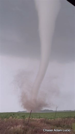 41K views · 731 reactions | Spring 2025 was absolutely crazy. Here is a #tornado up close in Arnett, #Oklahoma on May 18th from our storm chaser Adam Lucio. | Texas Storm Chasers | Facebook