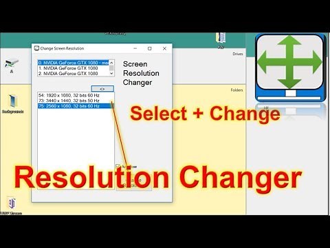Resolution Changer, Free Software for Windows Monitor Screens