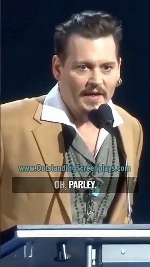 Johnny Depp jumps into Jack Sparrow character