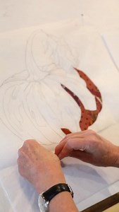 Welcoming in the best time of year with this darling pumpkin 🎃🍁 So excited for some cooler weather, changing leaves, and handsome pumpkins! | Collage Quilter