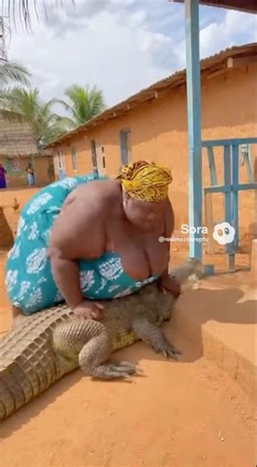 THE HILARIOUS CROCODILE AND THE FUNNY FAT WOMAN