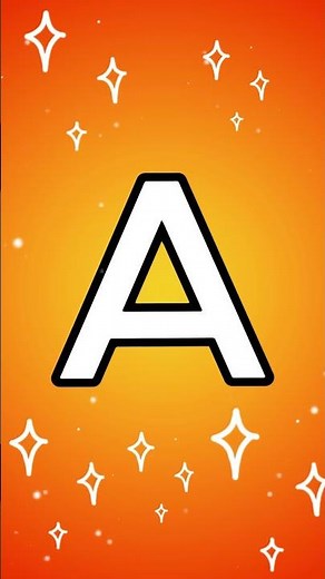 "Let's learn the letter A!"