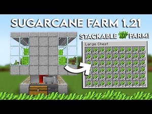 Minecraft Easy Automatic SUGARCANE Farm 1.21 Tutorial
