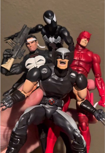 I need more batmans | little late to the trend. #figtok#mafex#shfiguarts#revoltech#mezco#batman#daredevil#marvel#dc#figurecollection#spiderman#dragonball