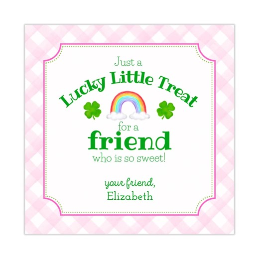 Printable St. Patrick's Day Gift Tags for Kids | Classroom Saint Paddy's Exchange Tags | to and From Labels | Lucky Little Treat Tag - Etsy