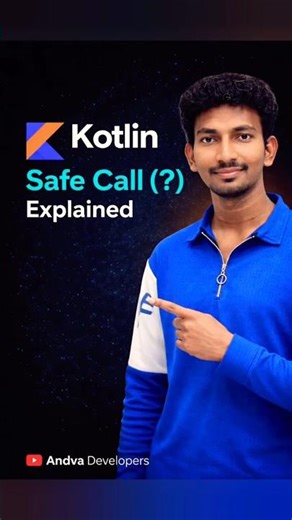 Null Pointer Exception இல்லாமல் Coding செய்யணுமா? Kotlin Safe Call (?) பாருங்க! 🚀 #kotlin #kotlindev