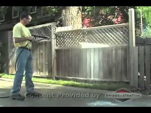 Cleaning Fences with a Briggs & Stratton Pressure Washer