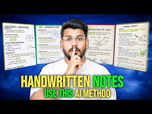 AI se Handwritten notes kaise banaye| ai handwritten notes 🔥