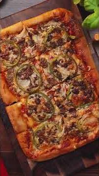 Epic Stuffed Crust Pizza & Chicken Piccata Recipe Combo! #cookingshorts #cooking #itspizzatime