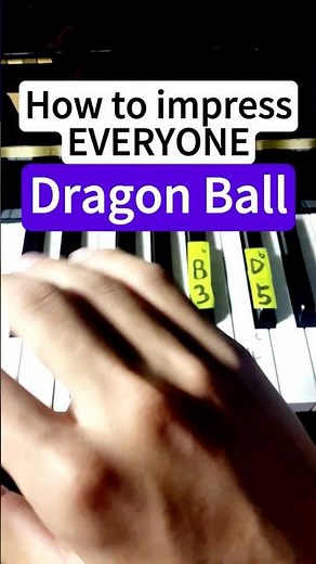 Dragon Ball - easy piano tutorial