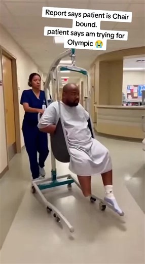 when the report says otherwise, chair bound vs Olympic trial. #nurse #nurselife #nurseoftiktok #fyp #contentcreator