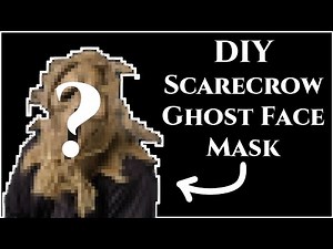 DIY Scarecrow Ghost Face Mask!