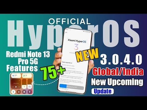 Redmi Note 13 Pro 5G HyperOS 3.0 & Android 16 New 75+ Update in India 🎉 Big Update with New Features