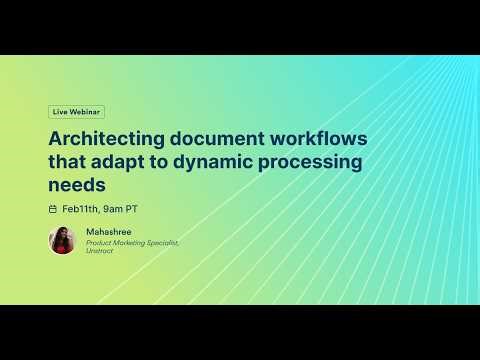 Architecting document workflows that adapt to dynamic processing needs