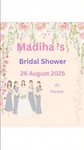 💖Bridal Shower Invitation Card 💖 Celebrate bride -to-be🎀