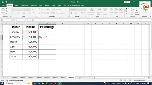944 reactions · 270 shares | Excel မှာ လစဉ် ကိန်းဂဏန်းပမာဏအပေါ် မူတည်ပြီး ရာခိုင်နှုန်းတွက်နည်း #Excel #percentage #ရာခိုင်နှုန်းတွက်နည်း | COL - Computer Online Learning | Facebook