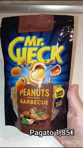 ASSAGGIO GLI ARACHIDI RICOPERTI DI PANATURA AL GUSTO BARBECUE TASTING PEANUT SNACK