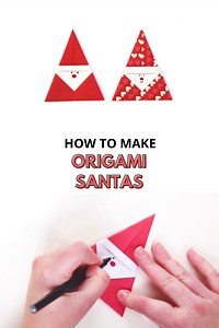 Easy Origami Santa — Gathering Beauty