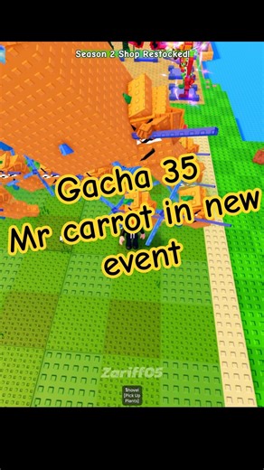 gacha 50 mr carrot abomination event in plant vs brainrots #zariff05 #plantvsbrainrot #shortvideo