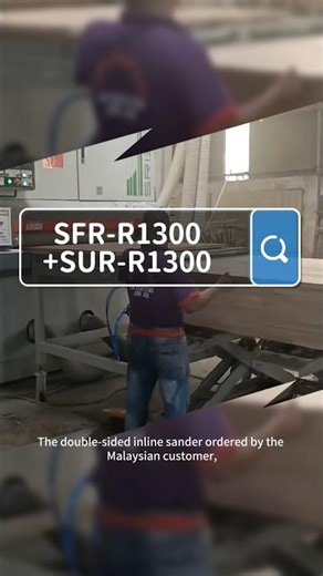 Double-sided inline sander