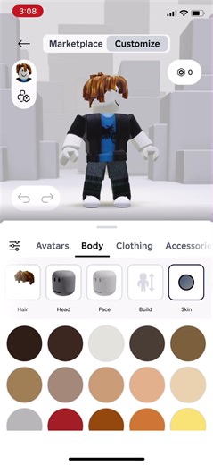 How to change skin colour in roblox #shorts #roblox