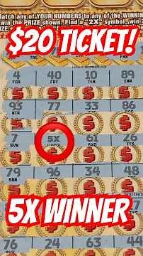 I Didn't Expect THIS on a $20 Hoosier Ticket! 😳💵 #shorts #lotterywinner #scratchoffs