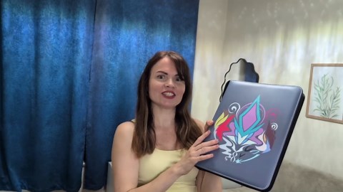 9 Pocket Trading Card Binder with Zipper – Comes with 50 Pages of 9-Slot Card Sleeves, Holds 900 Cards, Fits Standard Size Trading Cards, Compatible with TCG, MTG, Sports Cards...