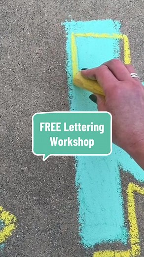 FREEEEEE chalk lettering class! Or markers! Use whatcha got! June 5th as part of Workshop Week. L!nk in b!0. #chalkart #lettering #letteringtutorial #arttutorial