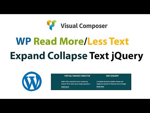 Read More Expand Collapse Text with jQuery in WordPress | Without Plugin