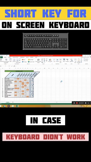 On screen keyboard | OSK | On screen keyboard short key | if your...