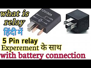 what is relay .5 pin relay working system.relay connection and relay experiment.dpdt relay